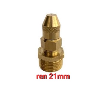 Bép tưới cây, đầu bép phun sương bằng đồng chân ren 21mm