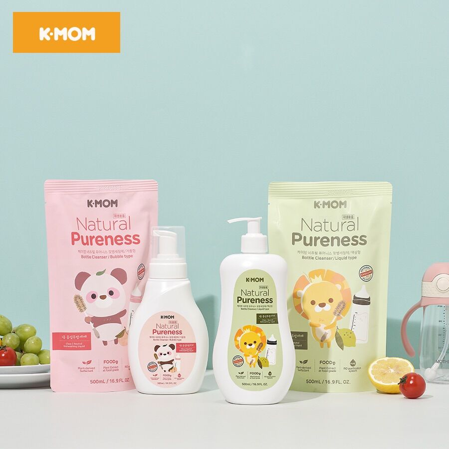Nước rửa bình & rau quả hữu cơ K-Mom Hàn Quốc .