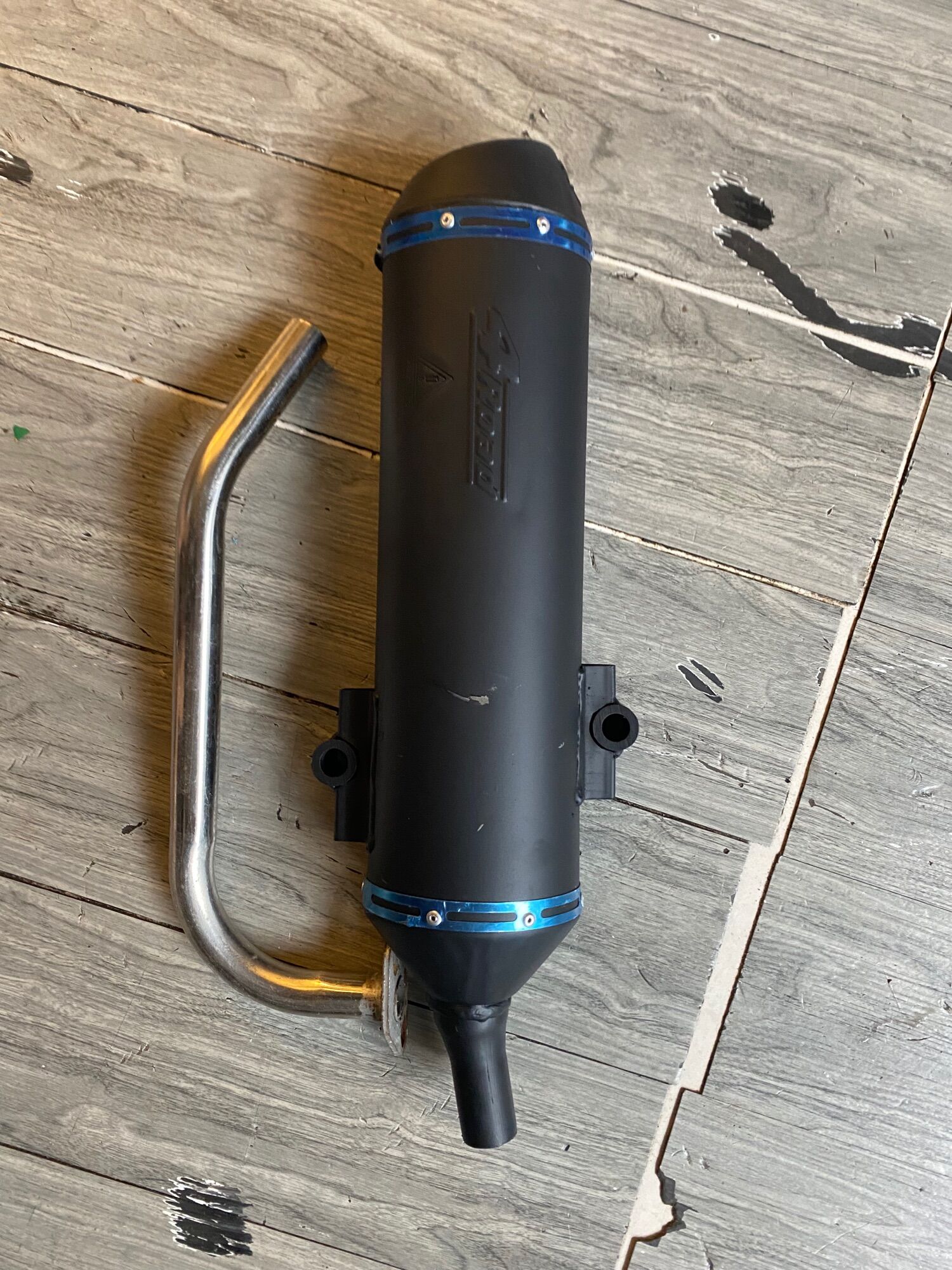 Pô 4 road đen gắn cổ vario vision full bộ
