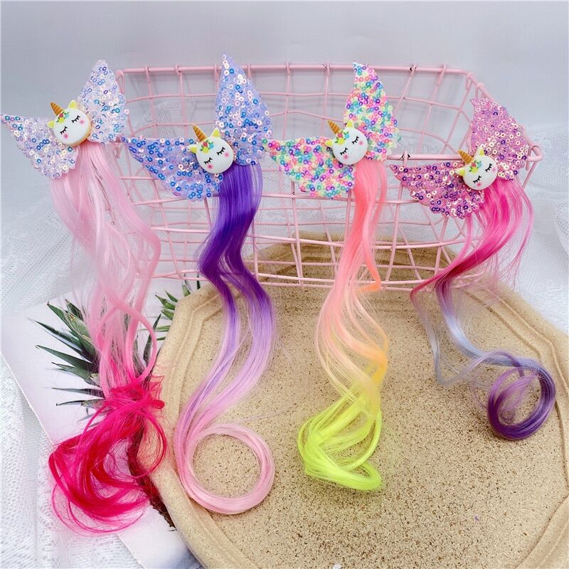 Kẹp Pony cánh kimsa, kẹp tóc giả