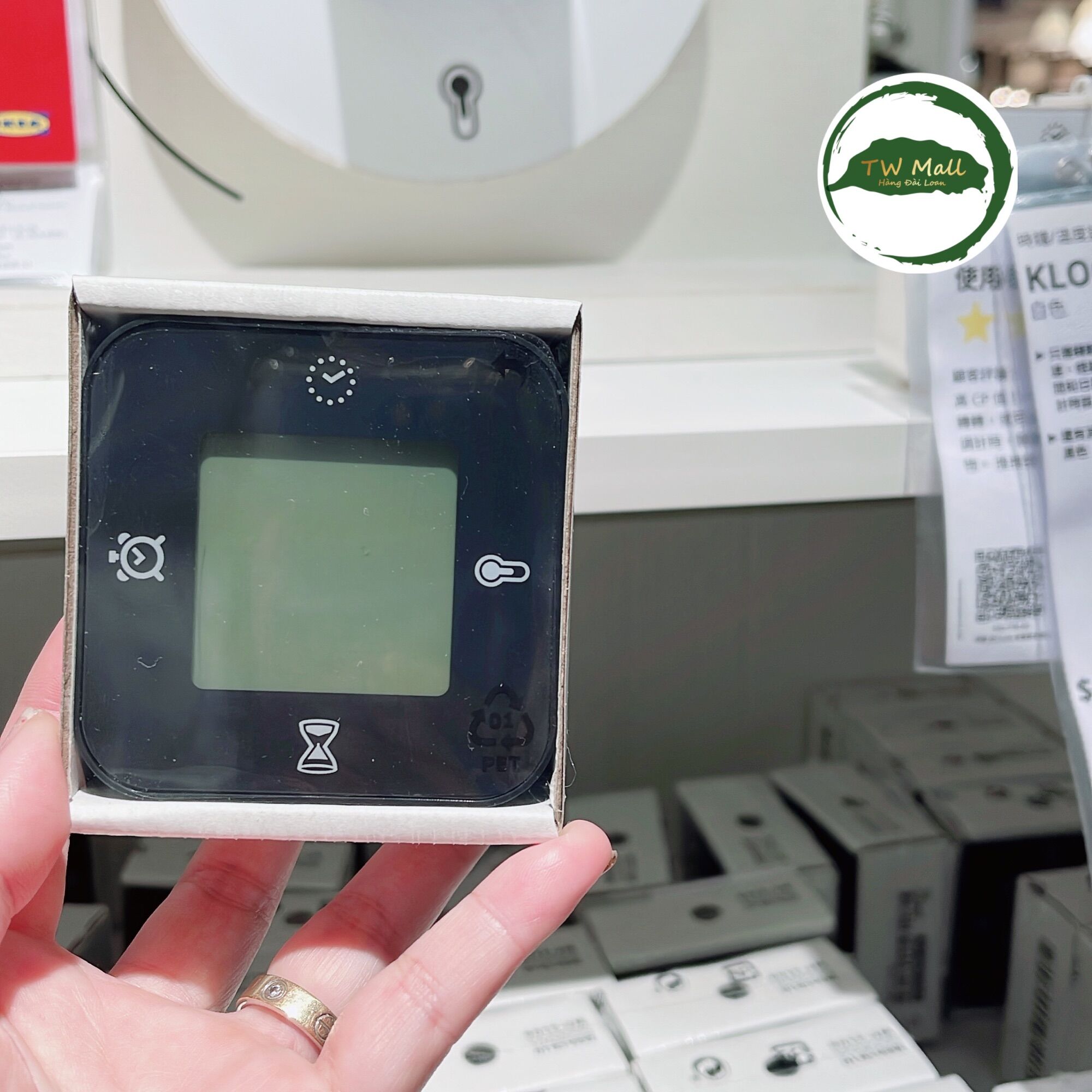 ĐỒNG HỒ I.K.E.A KLOCKIS - MÀU ĐEN - TW Mall