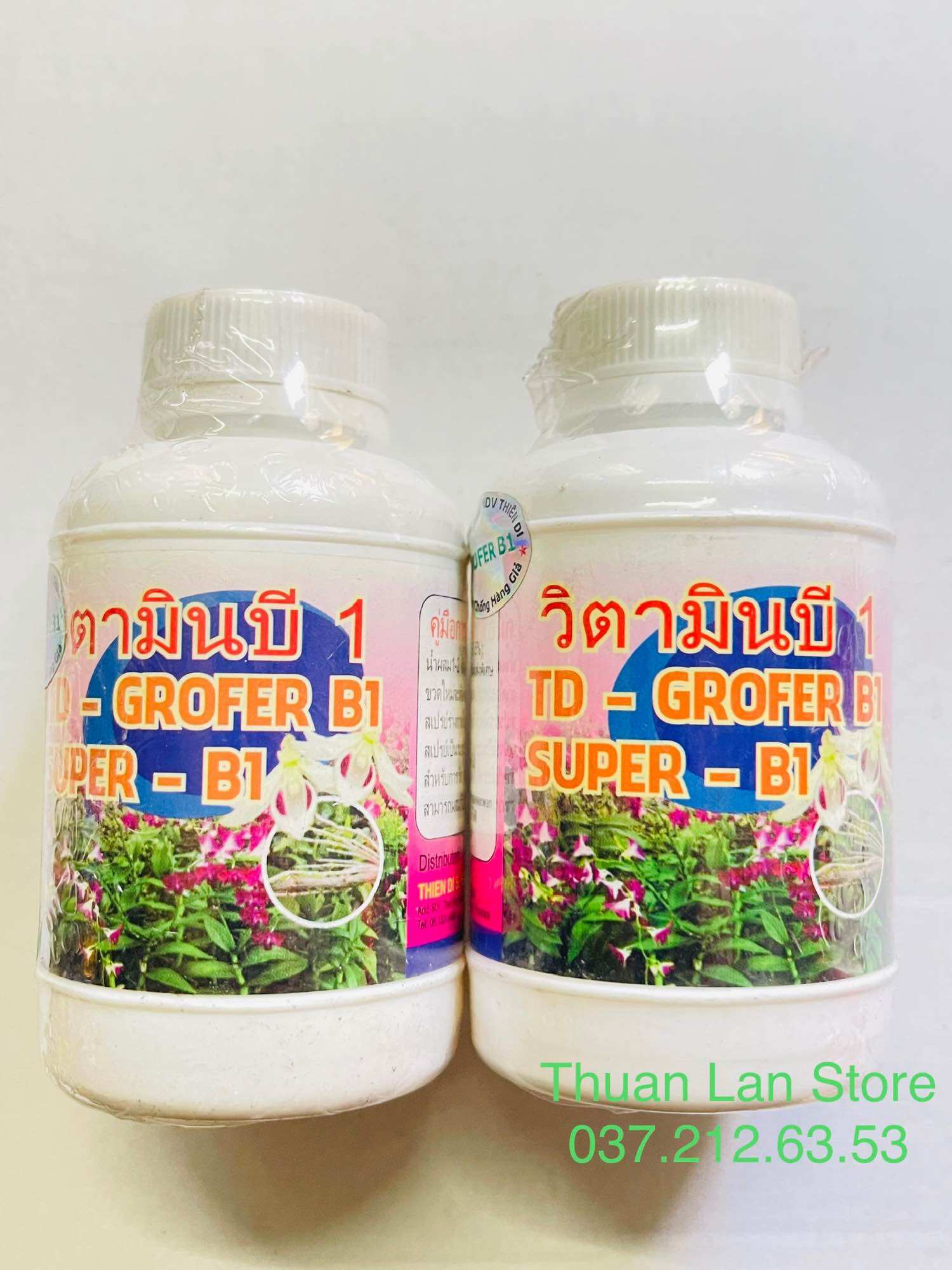 Set 2chai vitamin b1 grofer thái trắng kích rễ dưỡng cây chai 100ml