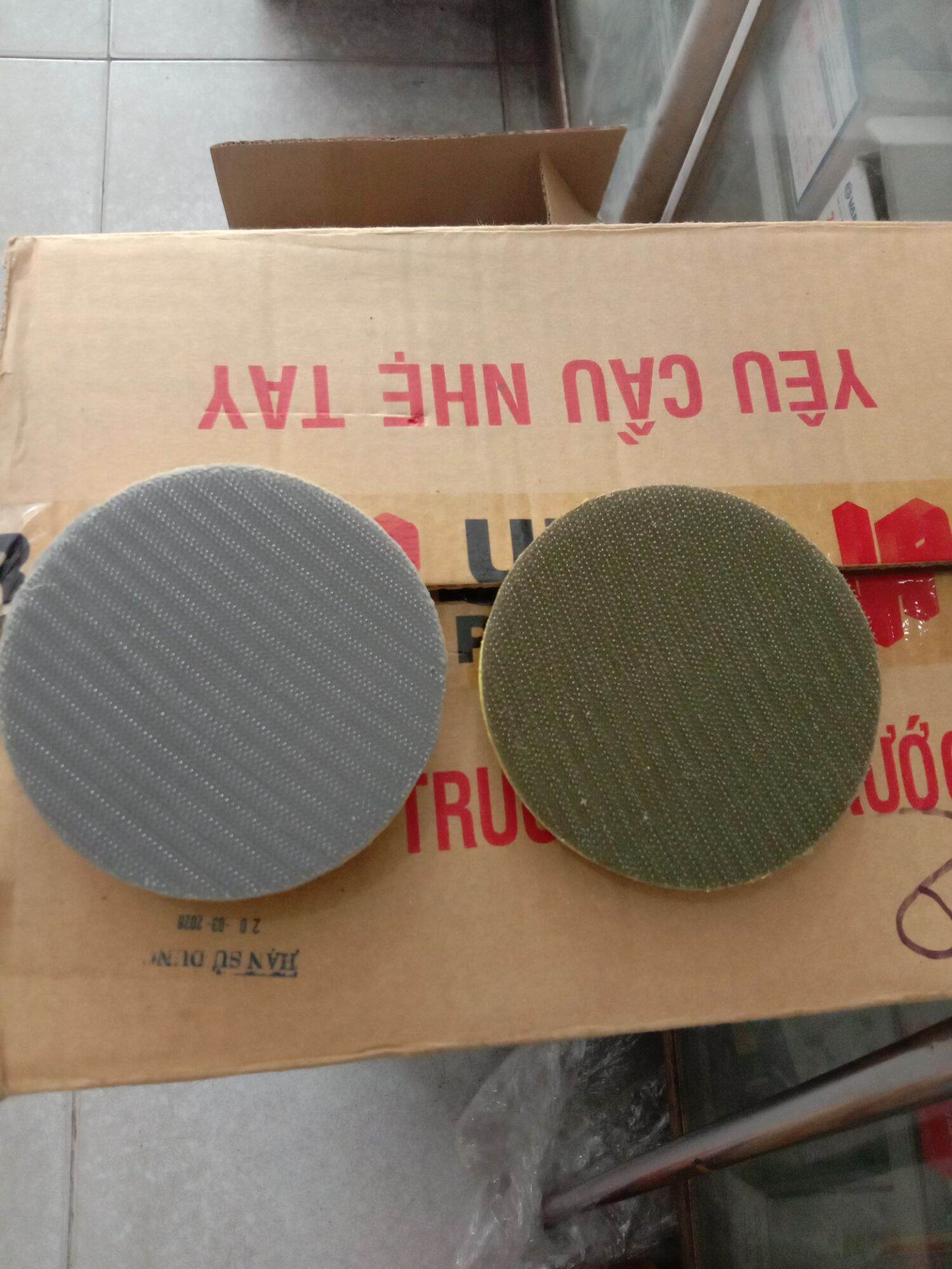 Đế chà nhám nhựa,đế chà nhám nhôm 10cm