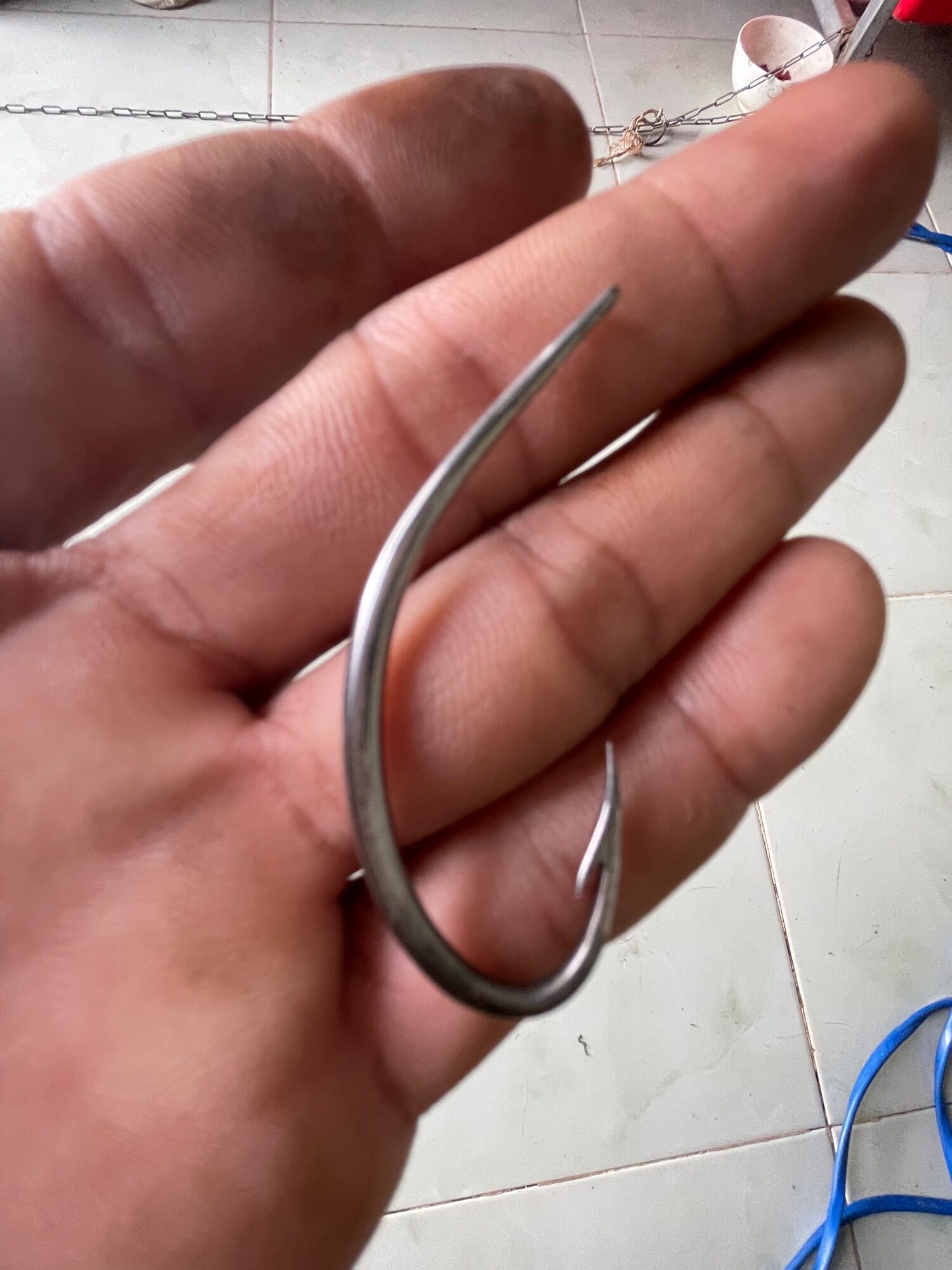 Lưỡi câu cá lóc cá quả thép c70 cứng ối dồi ôi bén ối dồi ôi thép đen xanh