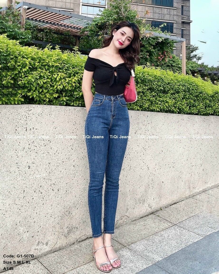 JEANS DÀI LƯNG CAO CO GIÃN