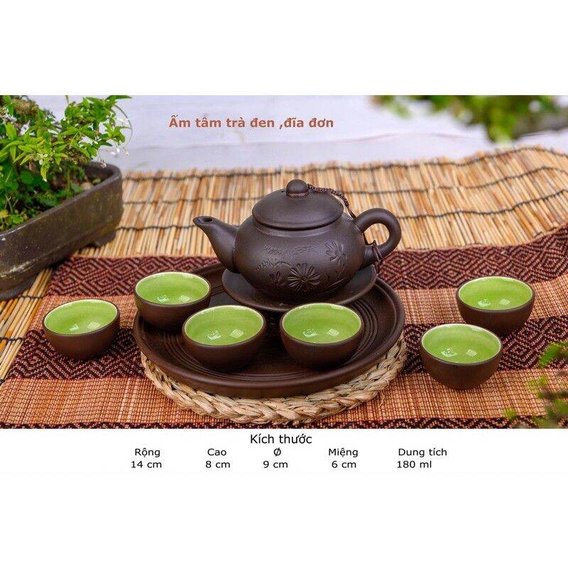 Bộ ấm chén tử sa Bát Tràng Tâm trà