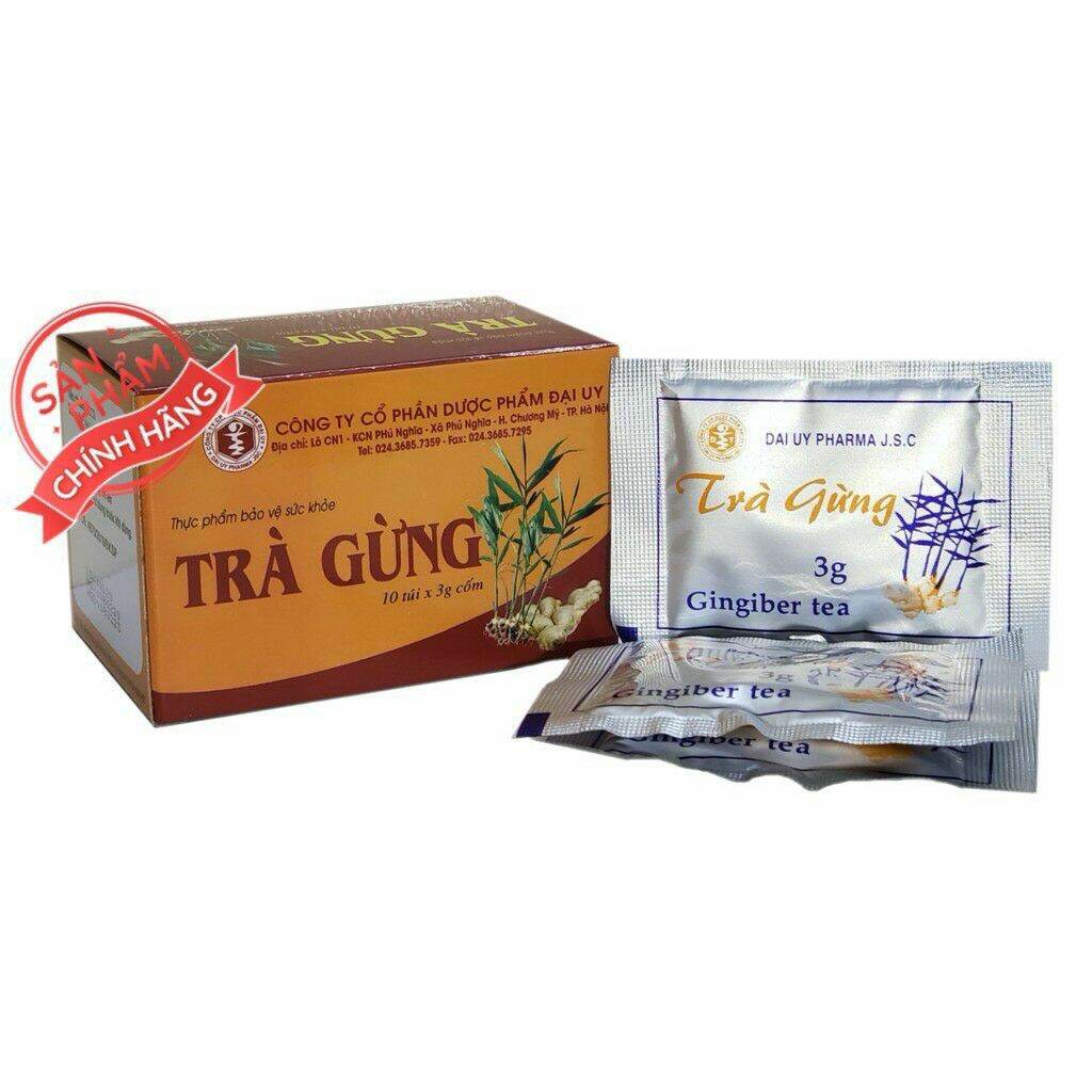 [HCM]TRÀ GỪNG ĐẠI UY HỘP 10 GÓI