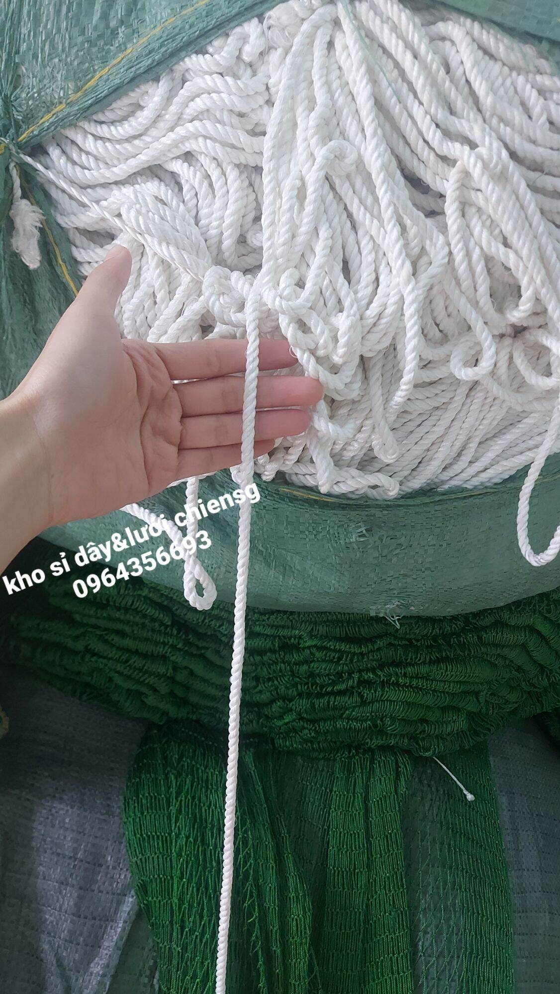 dây thừng macrame se cotton, dây trang trí, handmade đủ size 500g
