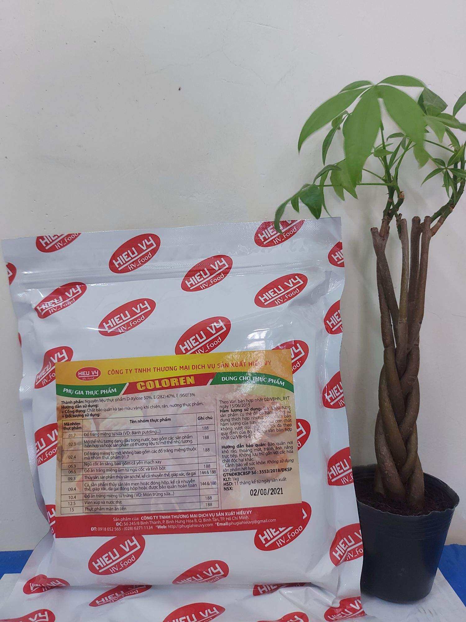 Phụ gia tạo màu vàng cho chả chiên-heo quay-vịt quay- Coloren