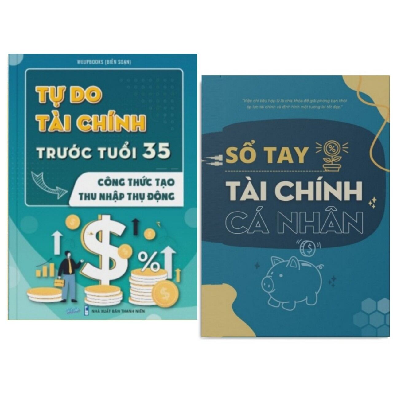 Combo 2 cuốn sổ tay tài chính cá nhân & tự do tài chính trước tuổi 35