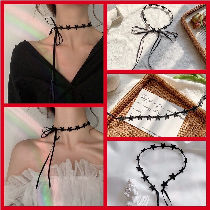 Dây chuyền choker đen các mẫu cá tính cho nữ