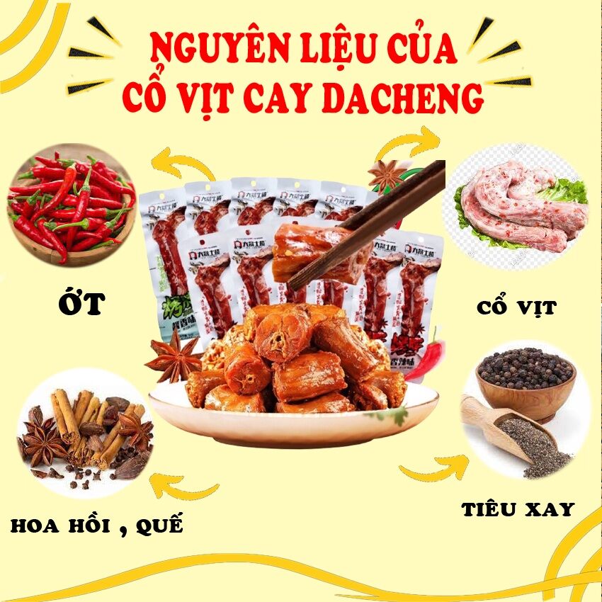 1 bịch cổ vịt cay dacheng 42g
