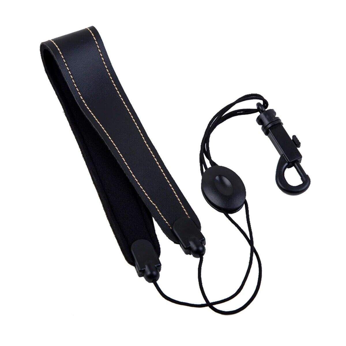 Có Thể Điều Chỉnh Saxophone Dây Đeo Vai Da Cao Cấp Đệm Nylon Dây Đeo Cổ Có Móc Khóa Gió Phụ Kiện Nhạc Cụ