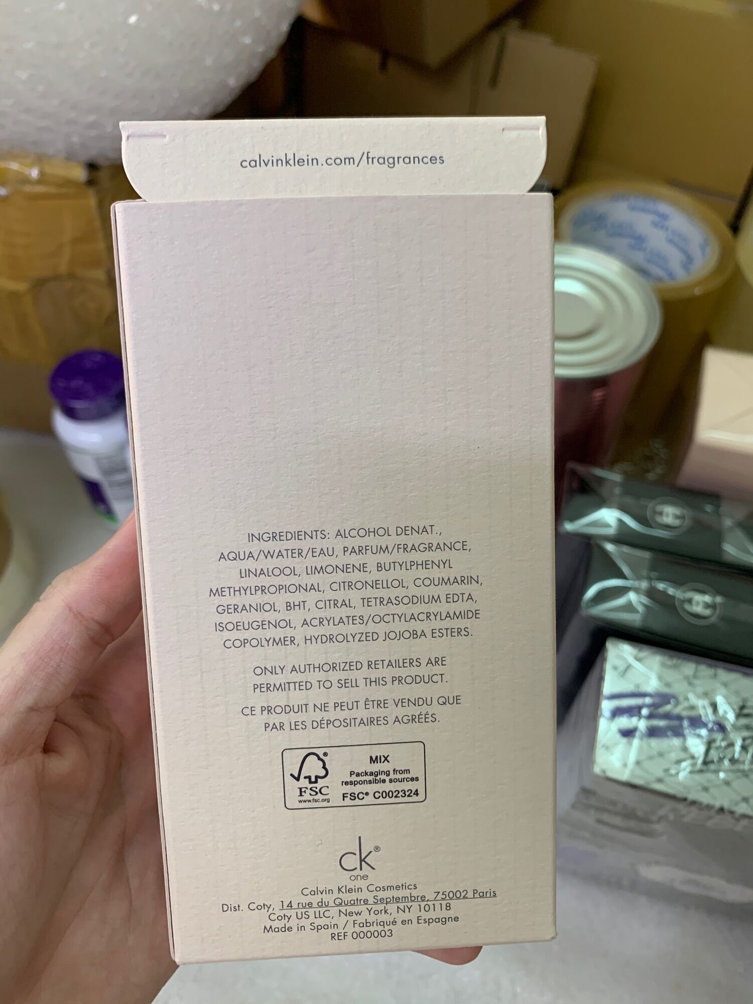 Nước hoa unisex Calvin Klein CK One EDT 100ml