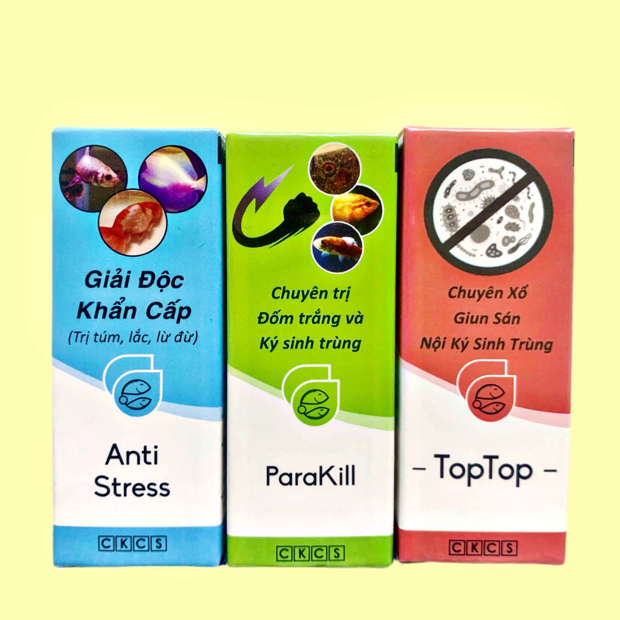 ANTI STRESS - PARAKILL - TOPTOP ( 20ml ) - DƯỠNG CÁ KHOẺ MẠNH