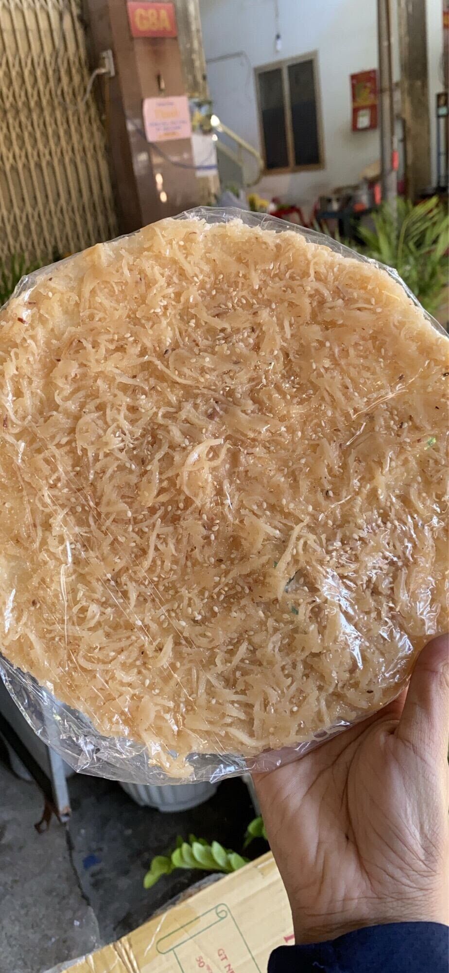 Bánh tráng dừa non mè