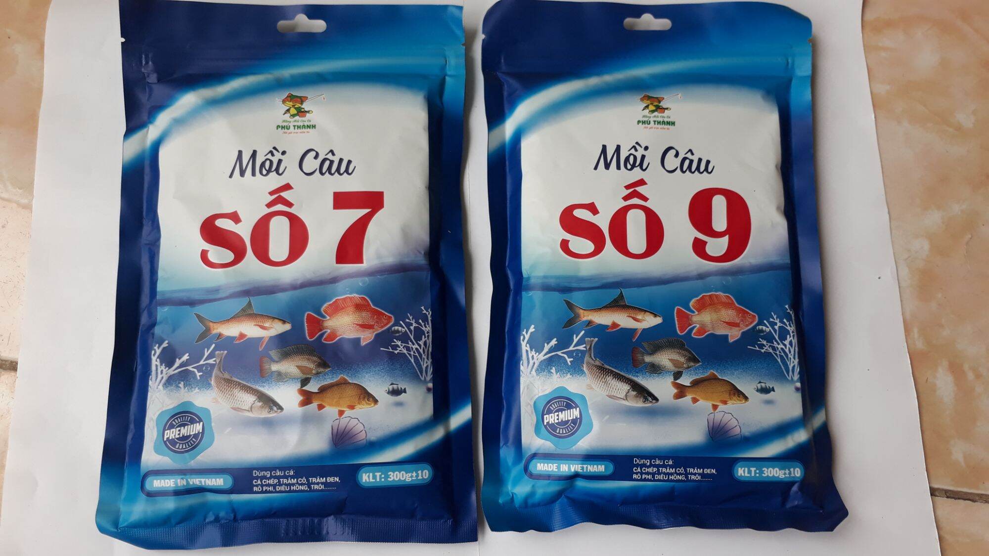 Mồi Câu Cá Phú Thành Số 7,Số 9 (gồm 2gói)Cặp Đôi Hoàn Hảo ph