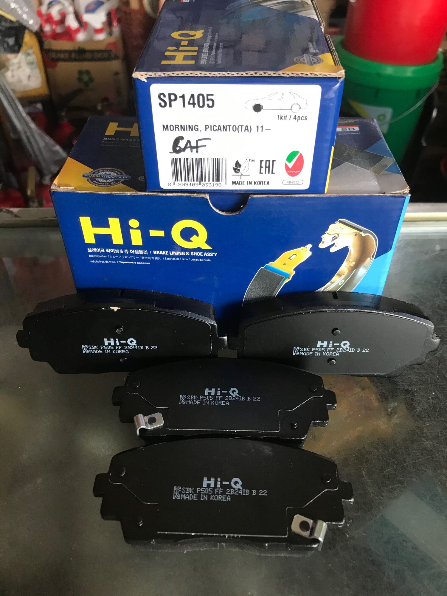 Bố thắng đĩa trước kia morning 2012-2019, picanto hi-q made in korea