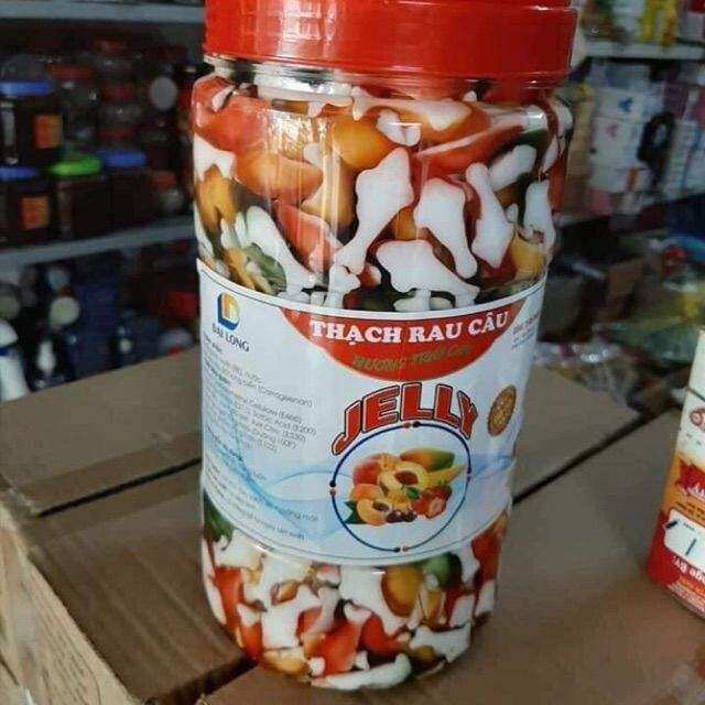 Thạch Cá Heo Jelly Full hộp 2.3kg trà chanh con cá ngũ sắc