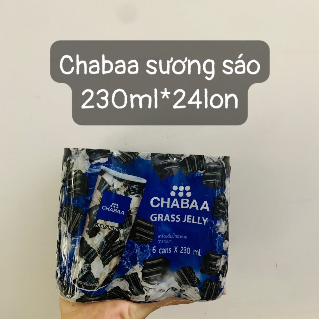 [Lốc 6 lon]  Nước chabaa thạch dừa- táo- lựa Thailand Lốc 6 lon