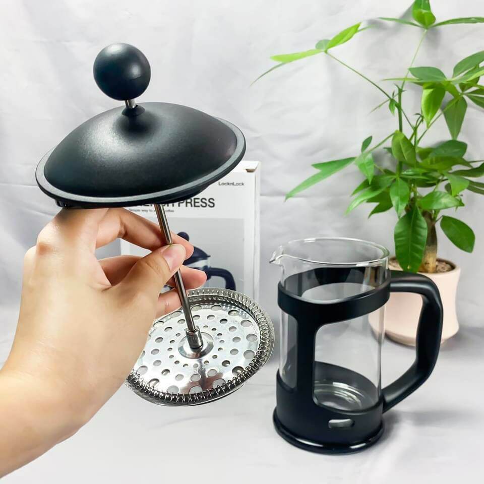 Locknlock French-Style Tea and Coffee Pot, 800ml Capacity Llg018 (Guaranteed to Be Genuine)