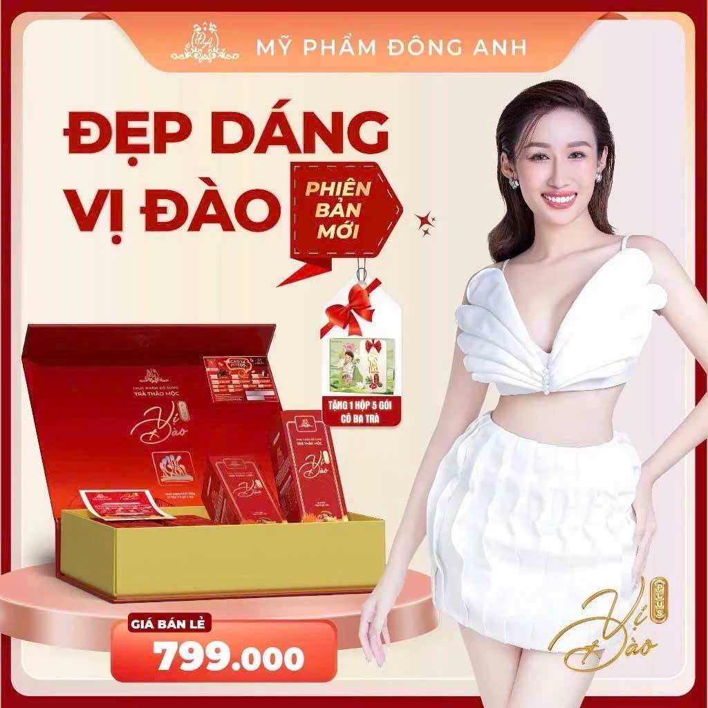 [ GIÁ GỐC ] TRÀ GIẢM CÂN VỊ ĐÀO ĐÔNG ANH MỚI (HỘP 20 GÓI TẶNG 5 GÓI CÔ BA TRÀ + THẺ CÀO) - BOSS NGUYỄN HUỲNH NHƯ