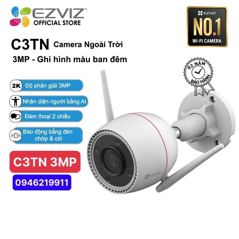 Camera ngoài trời Ezviz H3C 2MP, H3C 2MP Color, H3C 3MP ,C3N cố định góc rộng