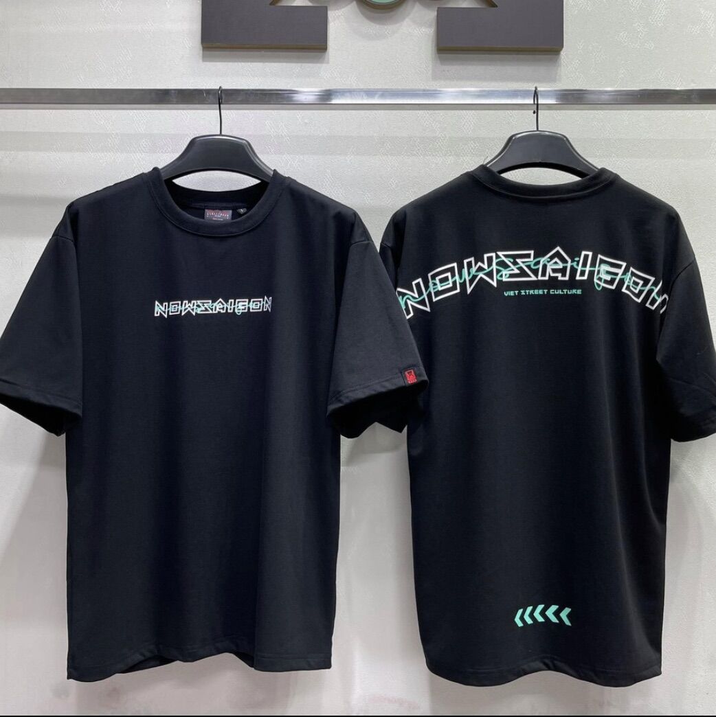 [HCM]Full Tag Vải Áo Thun NOW SAIGON ?SIGNATURE DROP SHOULDER TEE STREETWEA Chất 100% Cotton Dày Dặn