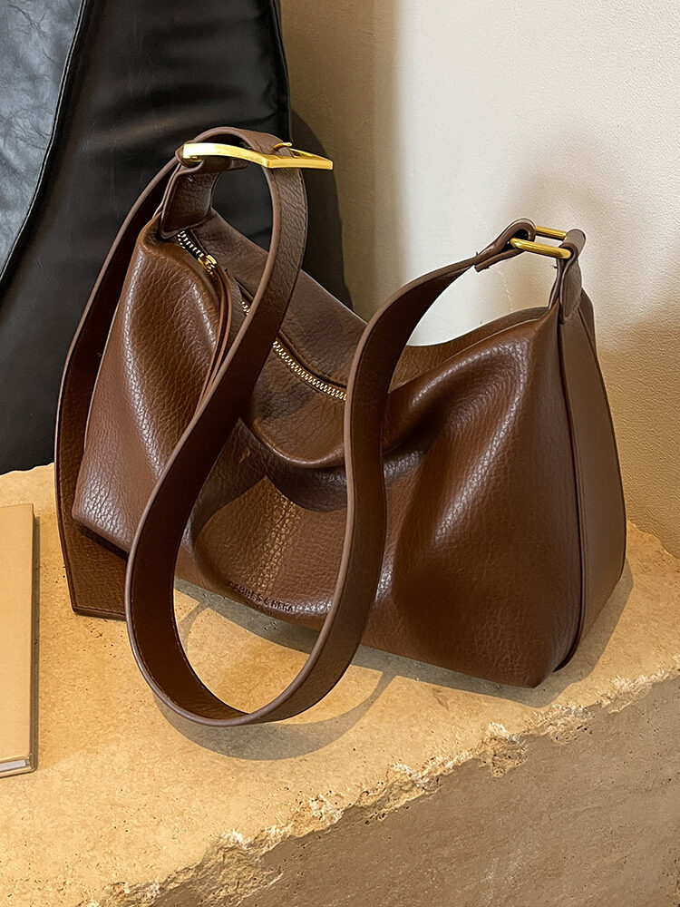 Authentic Cahres&heka Retro Mềm Da Túi Tote Nữ Đơn Giản Đa Năng Túi Đeo Chéo Một Vai Công Suất Lớn Thời Trang