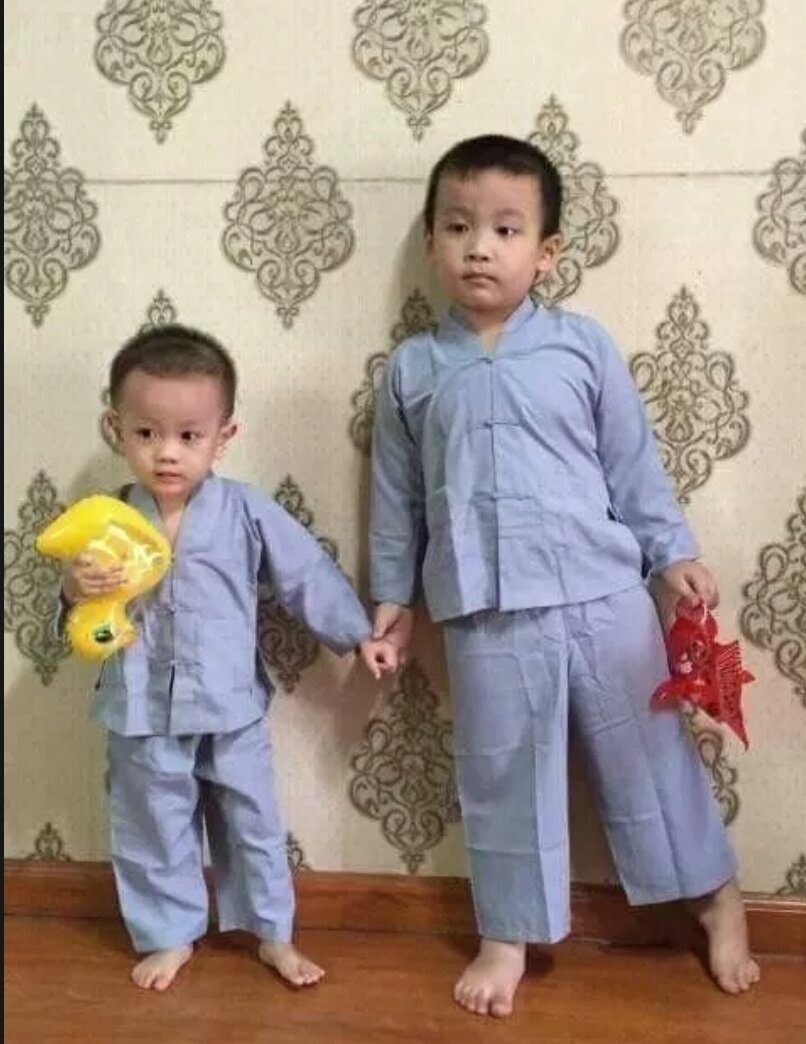 ĐỒ LAM ĐI CHÙA - MẪU LA HÁN CHO BÉ