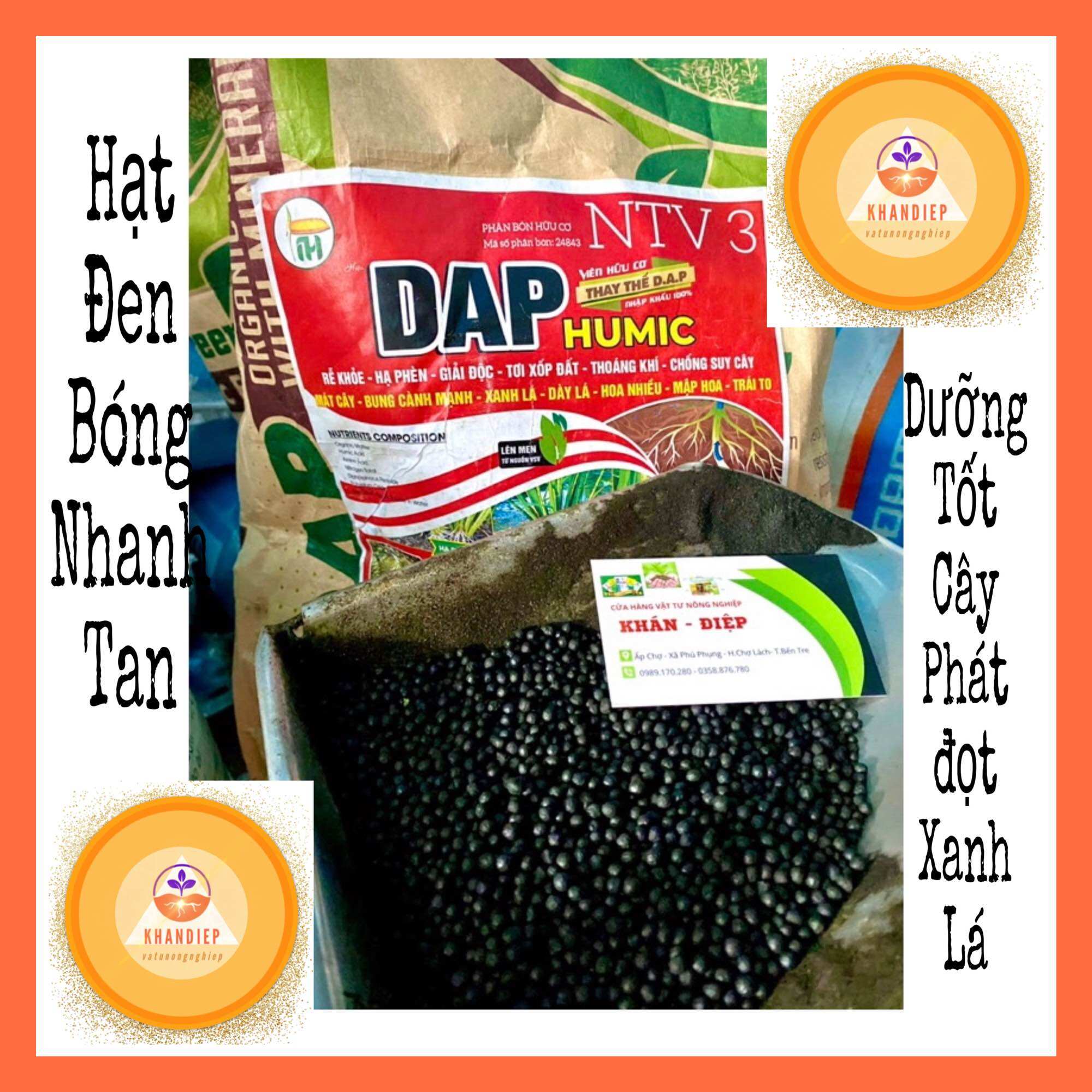 Humic dap phân hữu cơ túi 1kg