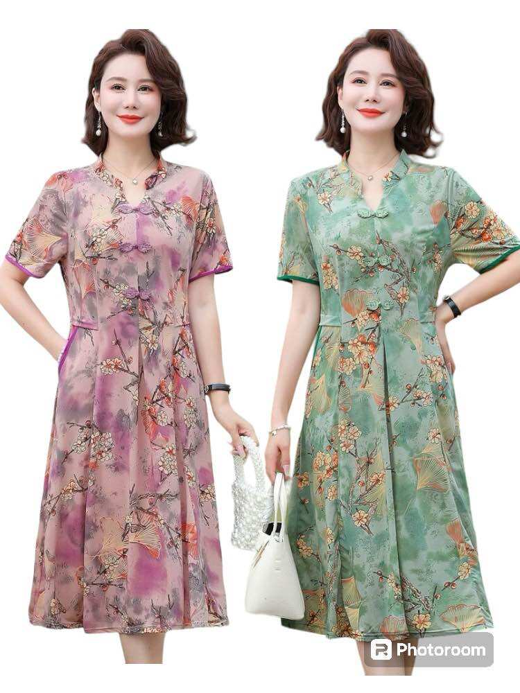 Đầm THUN trung niên mua he