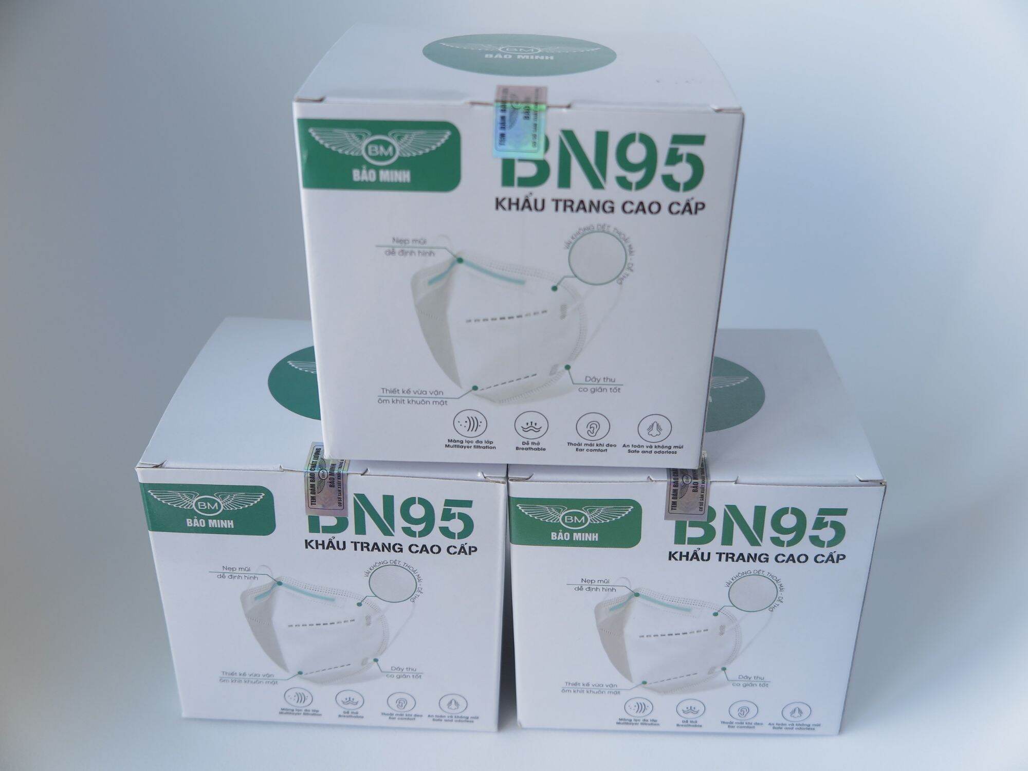 combo 4 hộp khẩu trang BN95 (20c/hộp)[0974192190]