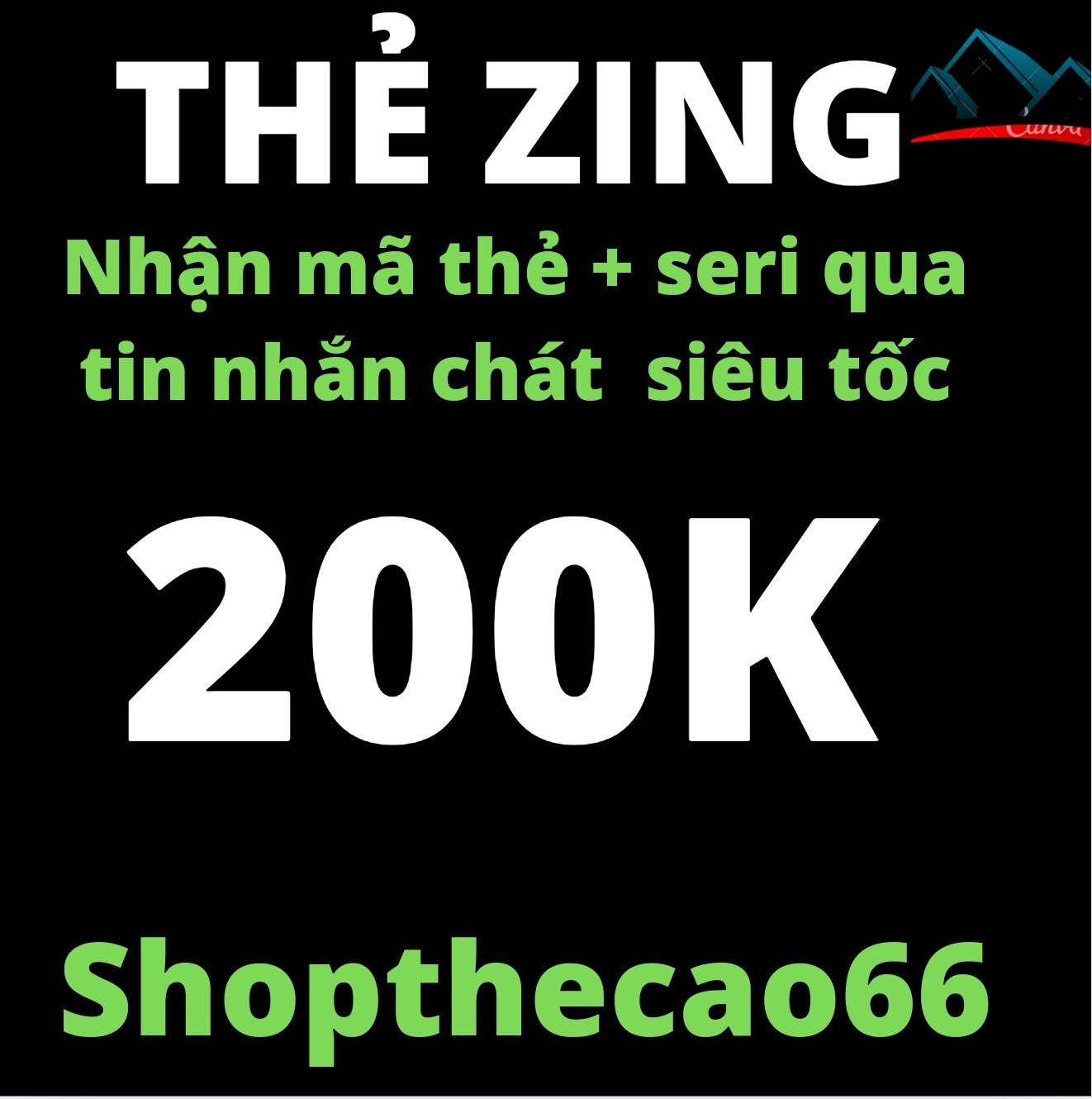 Thẻ cào zi.ng 200.000 Nhận mã + seri SIÊU TỐC ( về tin nhắn chát lazada )
