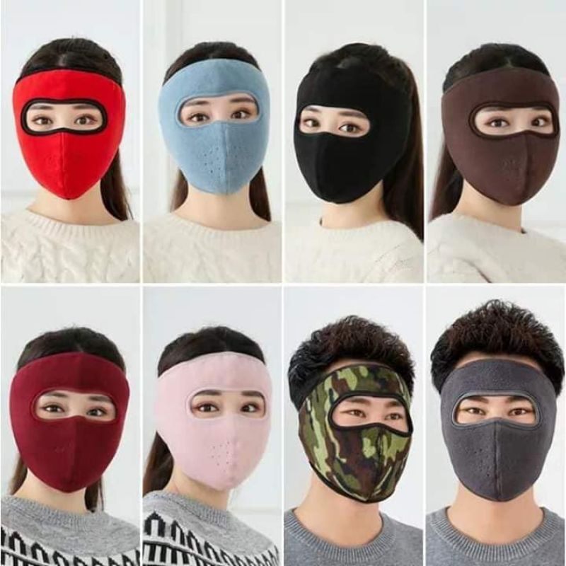 Khẩu trang ninja vải NỈ chống nắng NAM-NỮ