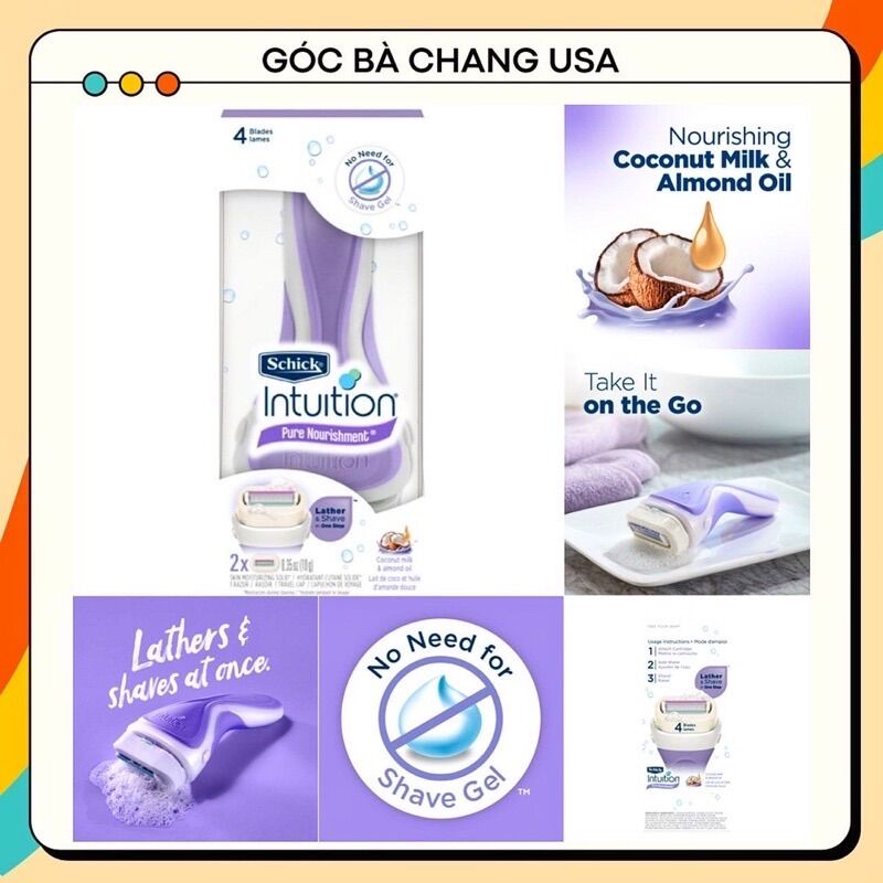 🪒 DAO CẠO SCHICK INTUITION ĐẦU BƠ KÈM REFILL