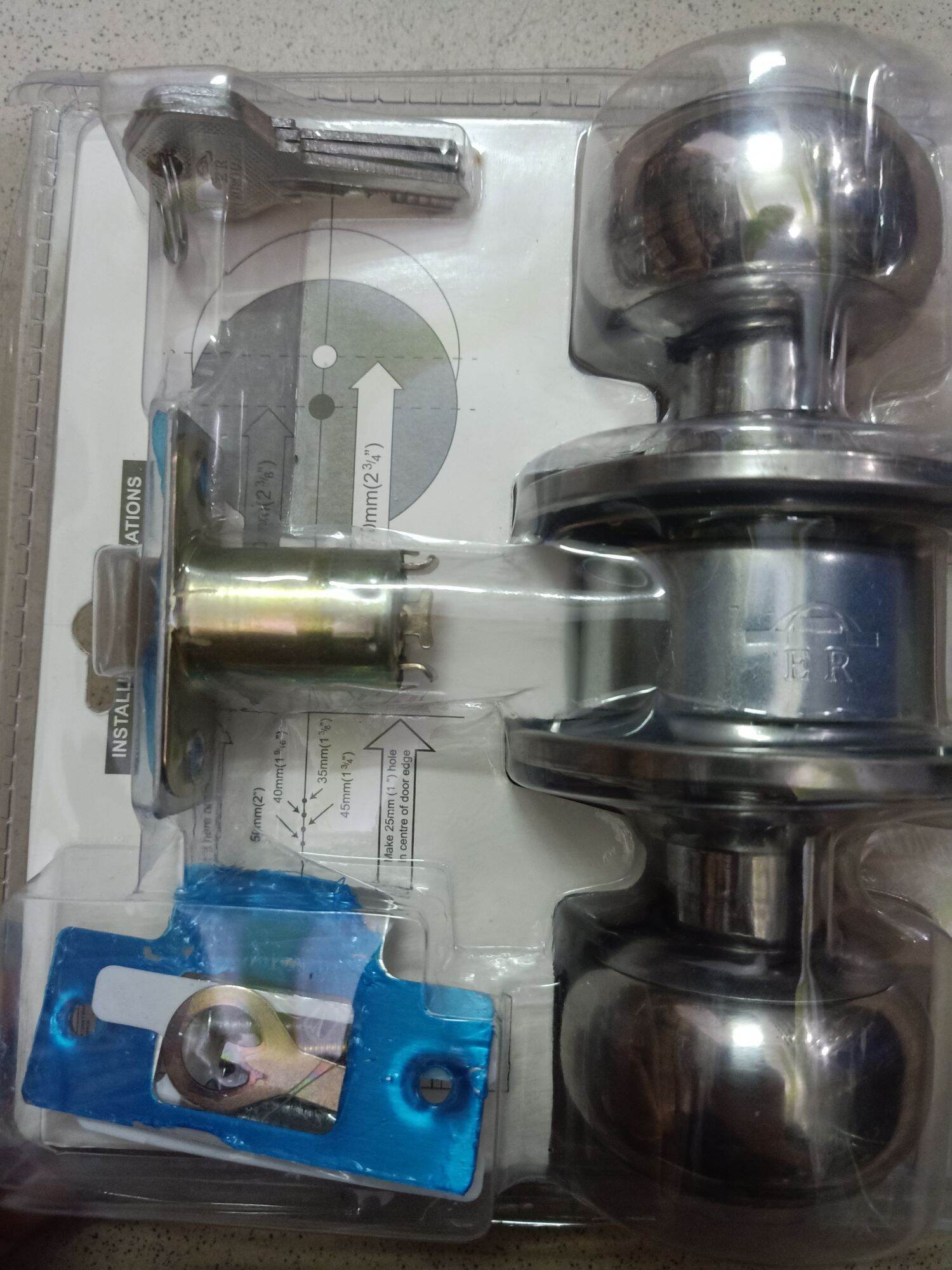 Bộ khóa quả đấm er euro lock