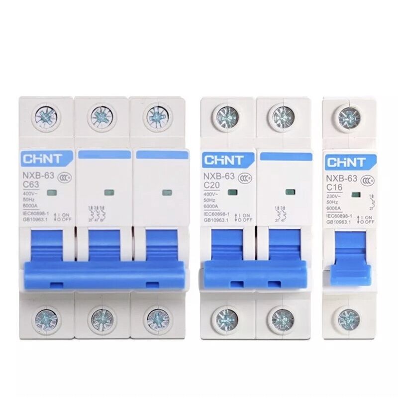 Aptomat mcb chint nxb -63 1p 2p 3p_6a 10a 16a 20a 25a 32a 40a 50a 63a