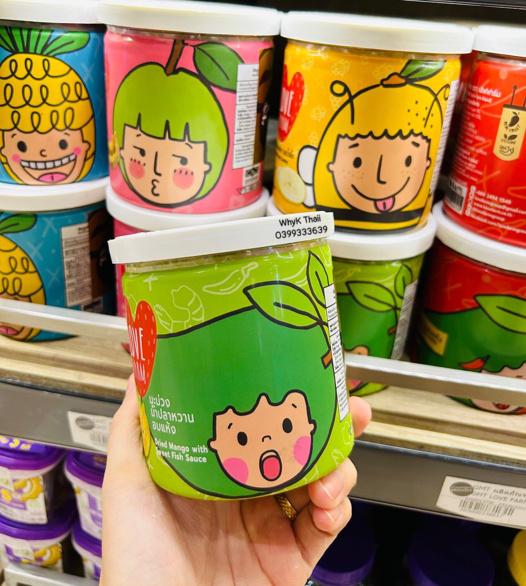 Trái cây sấy khô Love Farm hàng siêu thị Gourmet Thái Lan Ổi sấy Chanh vàng sấy Xoài Sấy