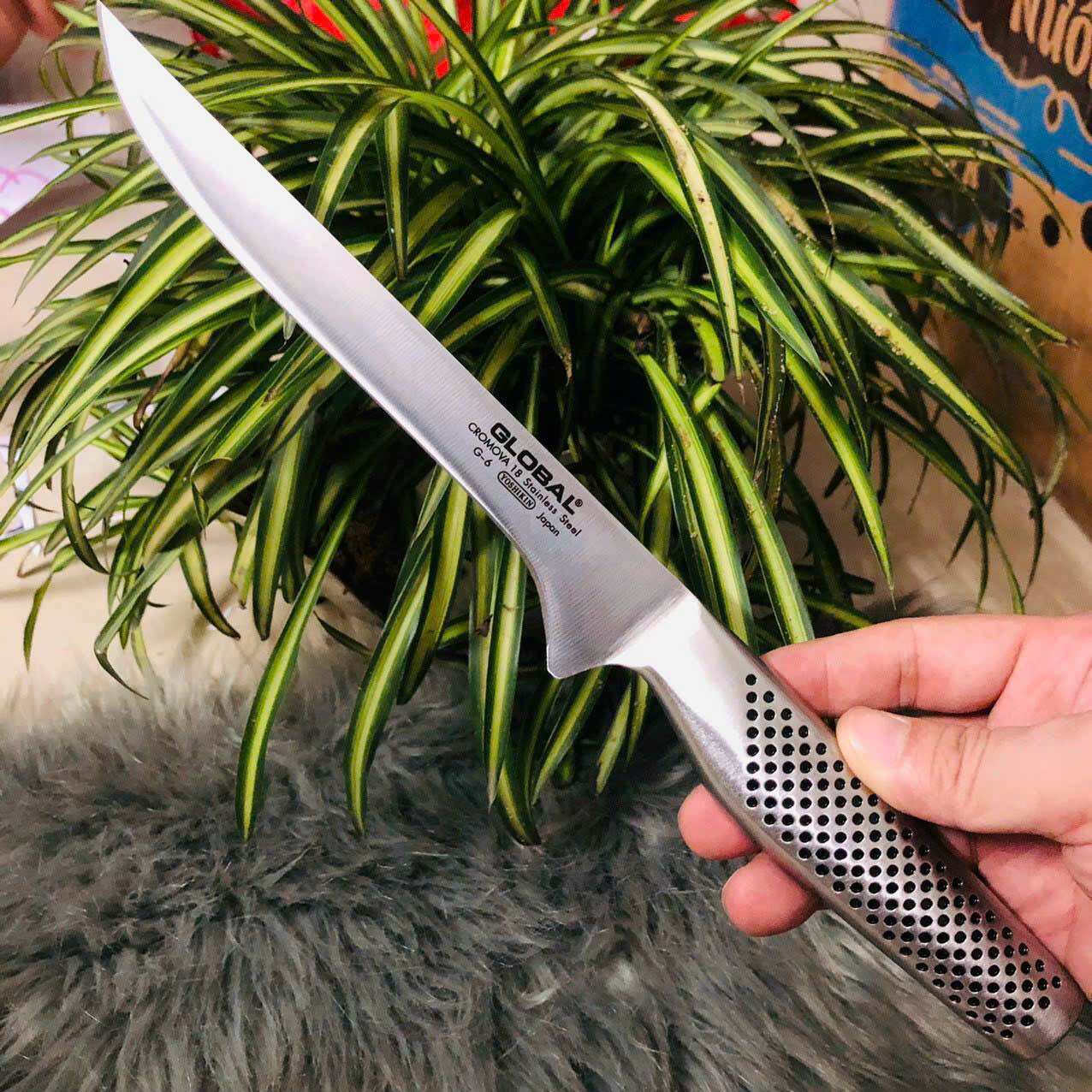 Dao lọc thịt cá Nhật hiệu Global dài 30cm thép không gỉ