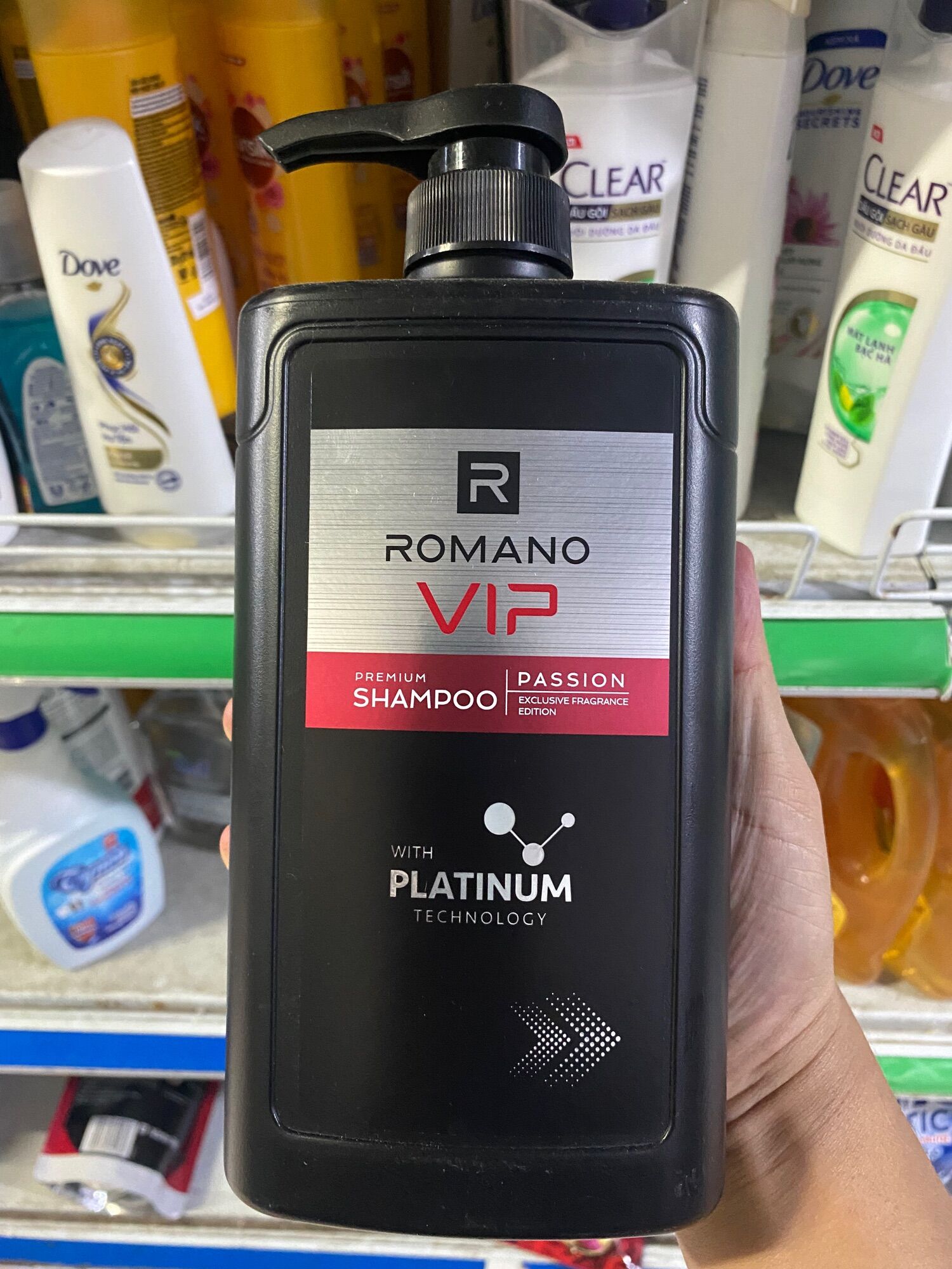 Dầu gội cao cấp Romano Vip 650g Passion