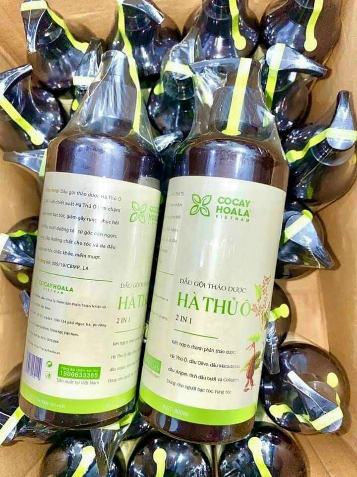 Dầu gội hà thủ ô 2in1 chai 800ml