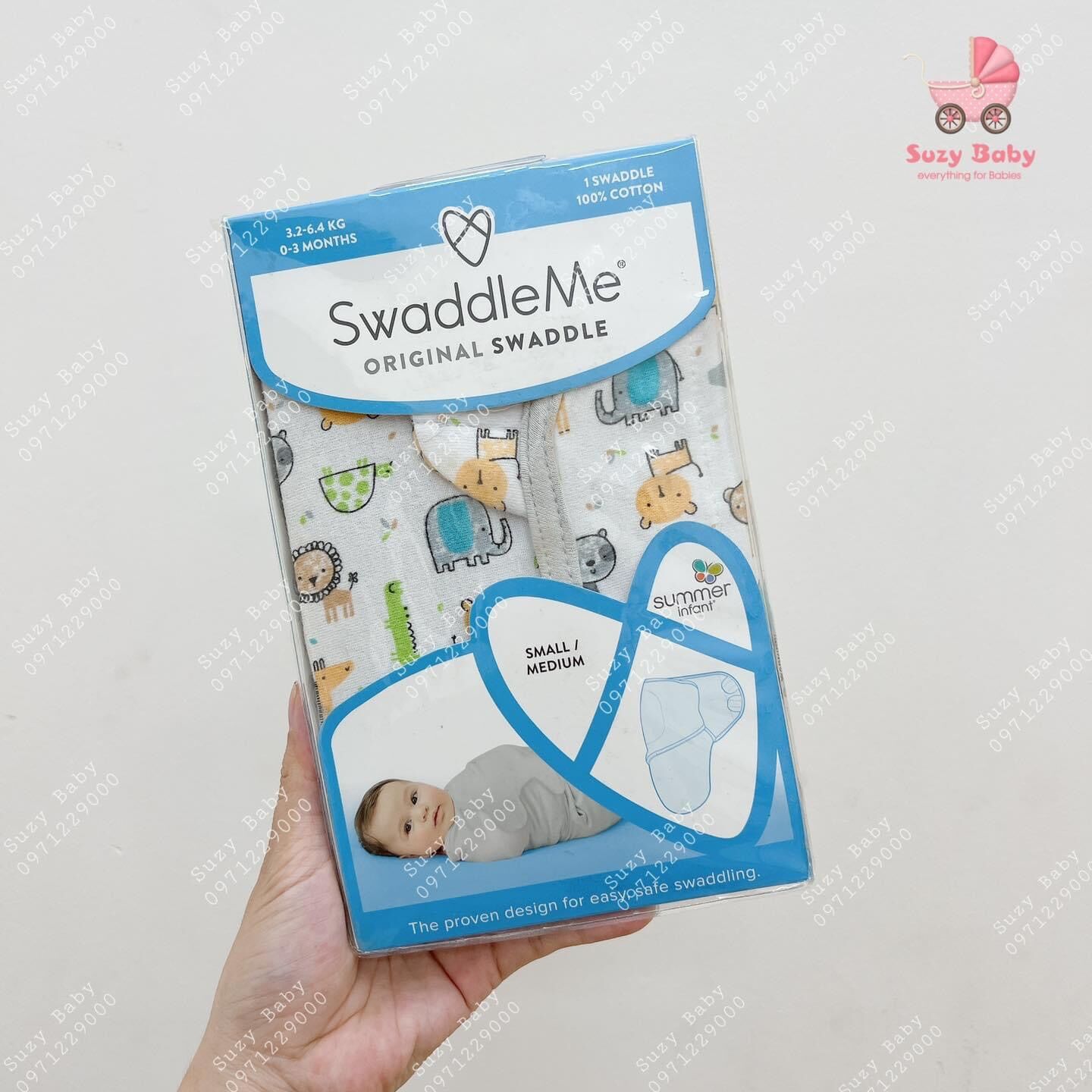 Ủ kén cotton swaddle me chính hãng