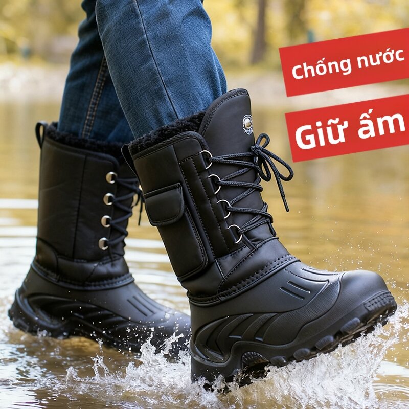 Winter Waterproof Warm Snow Boots for Men Giá 938,000 Đồng*Miễn phí vận chuyển