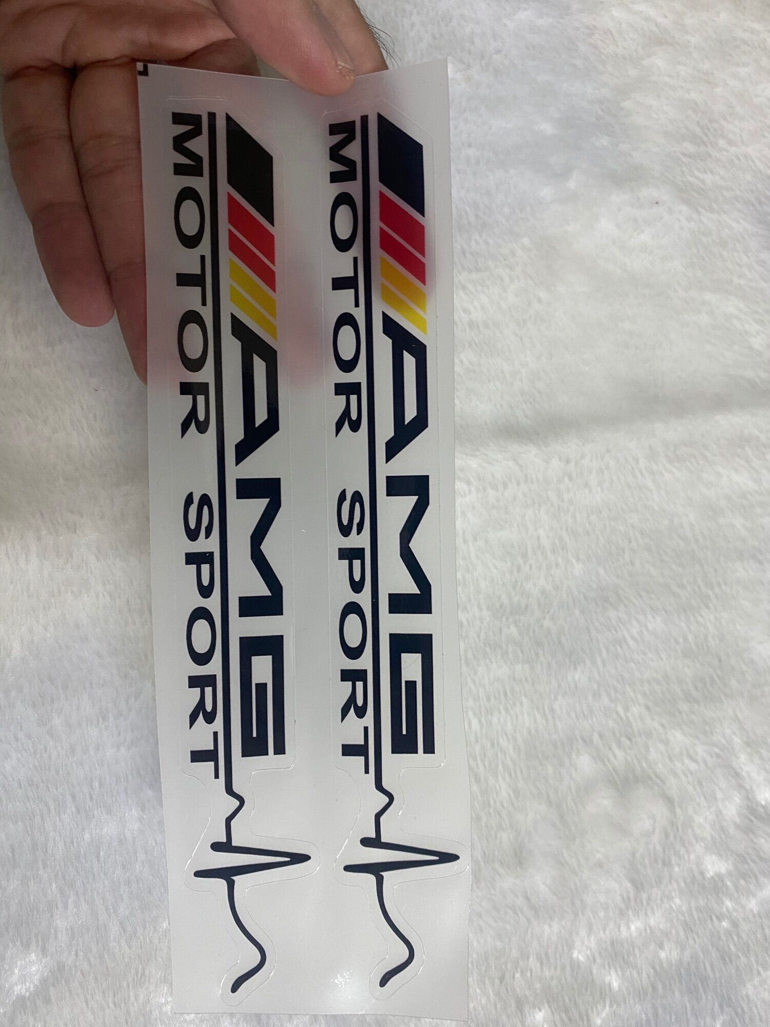 Cặp tem amg motosport decal siêu trong