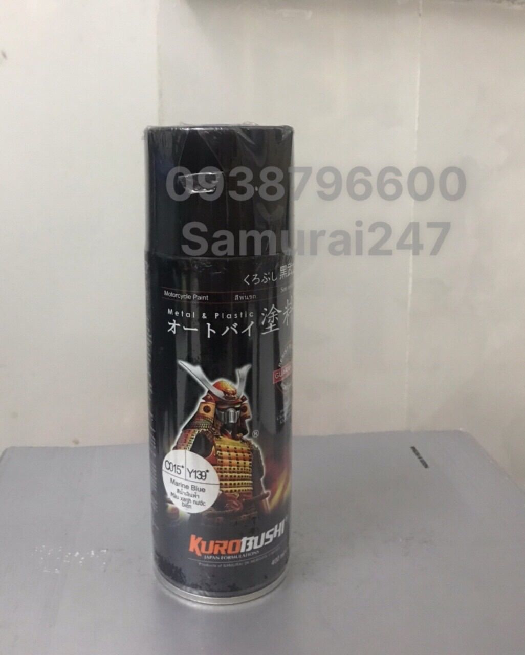 Combo 4chai Sơn samurai màu xanh dương Candy Y139