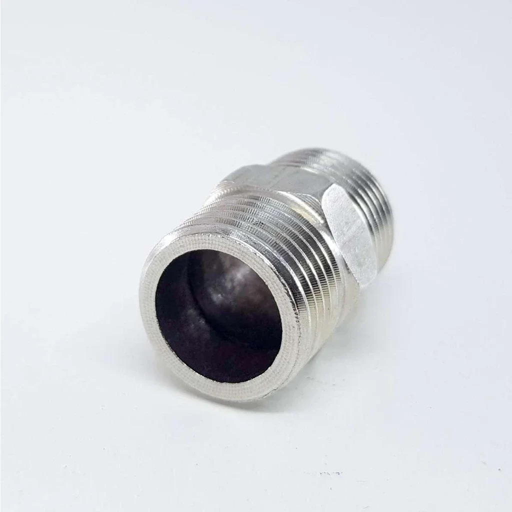 Nối 2 đầu ren ngoài, 2 đầu ren trong phi 21 Inox