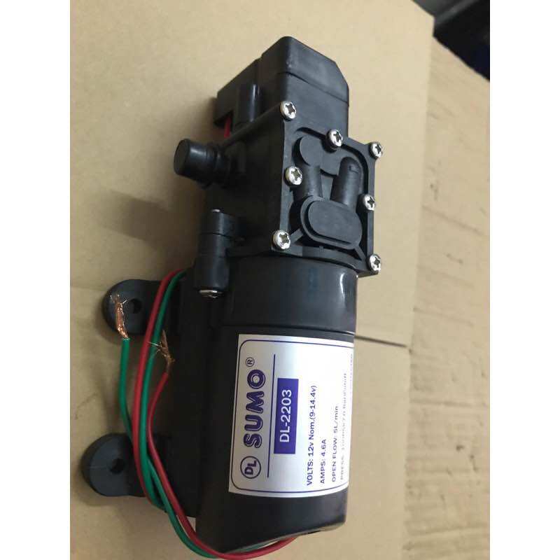Bơm mini 12V SUMO JAPAN DL 2203 60W - 5L/Phút Tự động hút và ngắt nước khi mở khóa nước ra