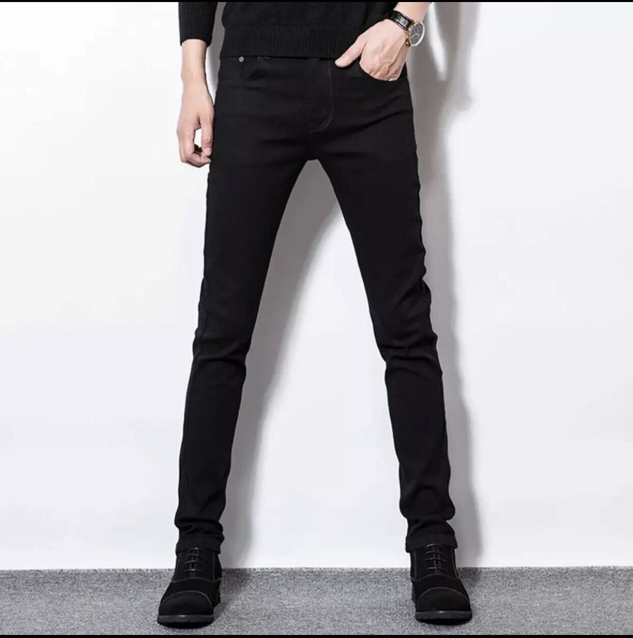 Quần dài jeans nam trơn