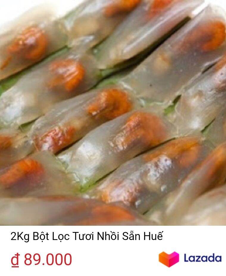 2kg  Bột Lọc Tươi Nhồi Sẵn ( đặc sản Huế)